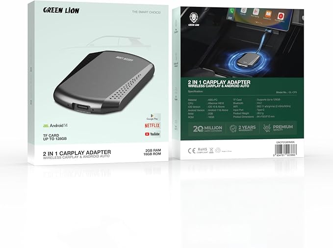 GREEN LION Carplay & Android Auto
