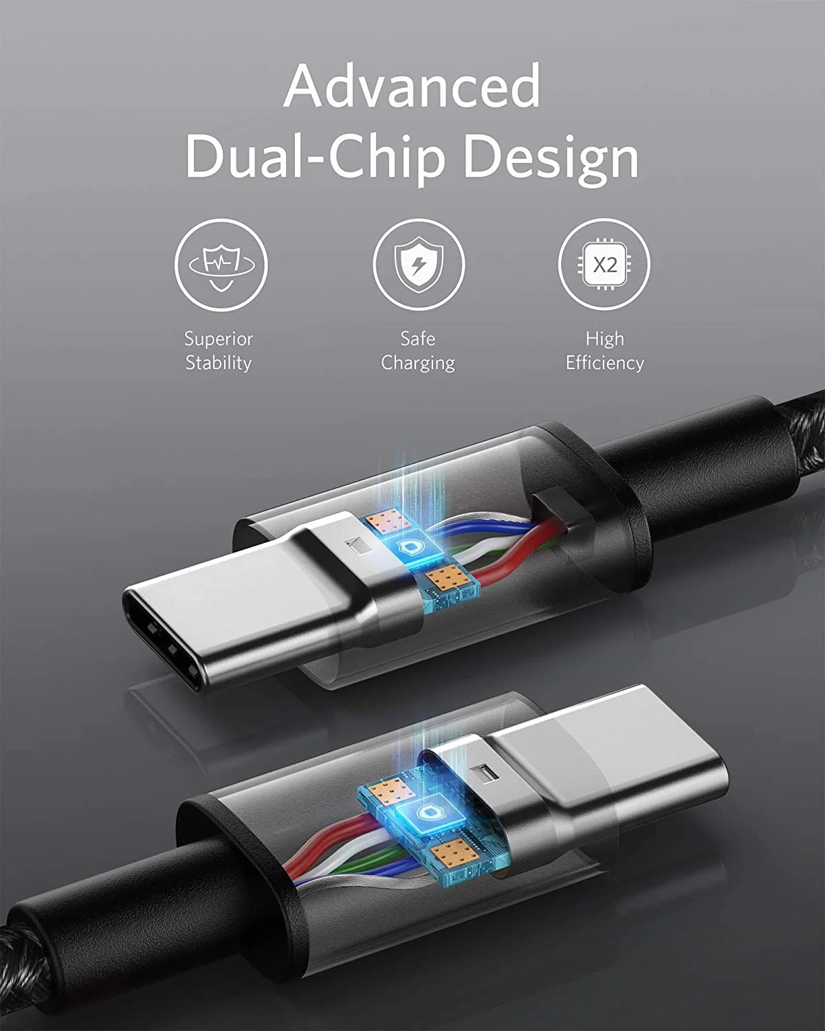 Anker  Nylon USB-C to USB-C 100W Cable