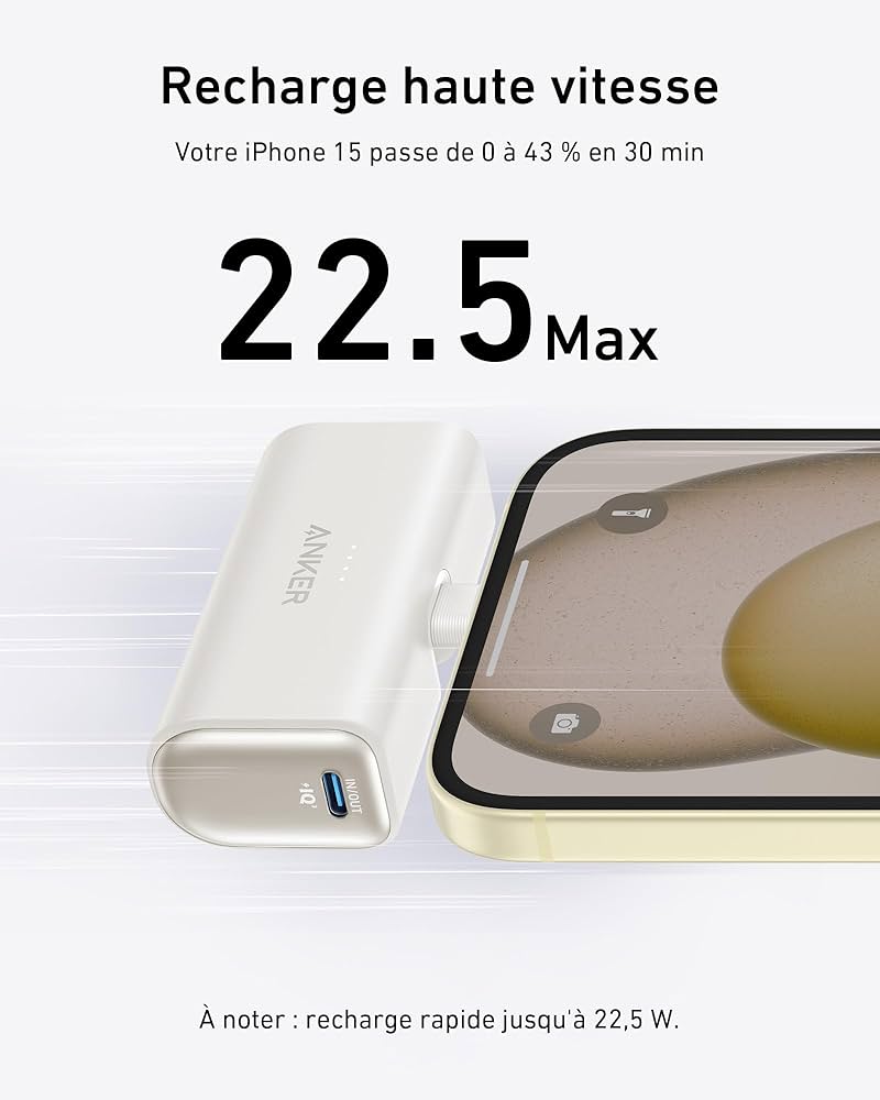 Anker Nano PowerBank  22,5W USB-C intégré