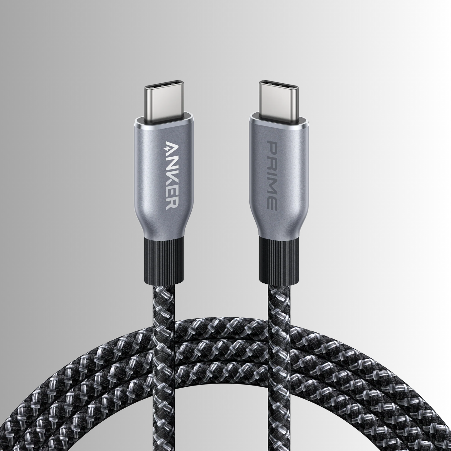 Anker Prime USB-C to USB-C Cable (240 W, design tressé et recyclé)
