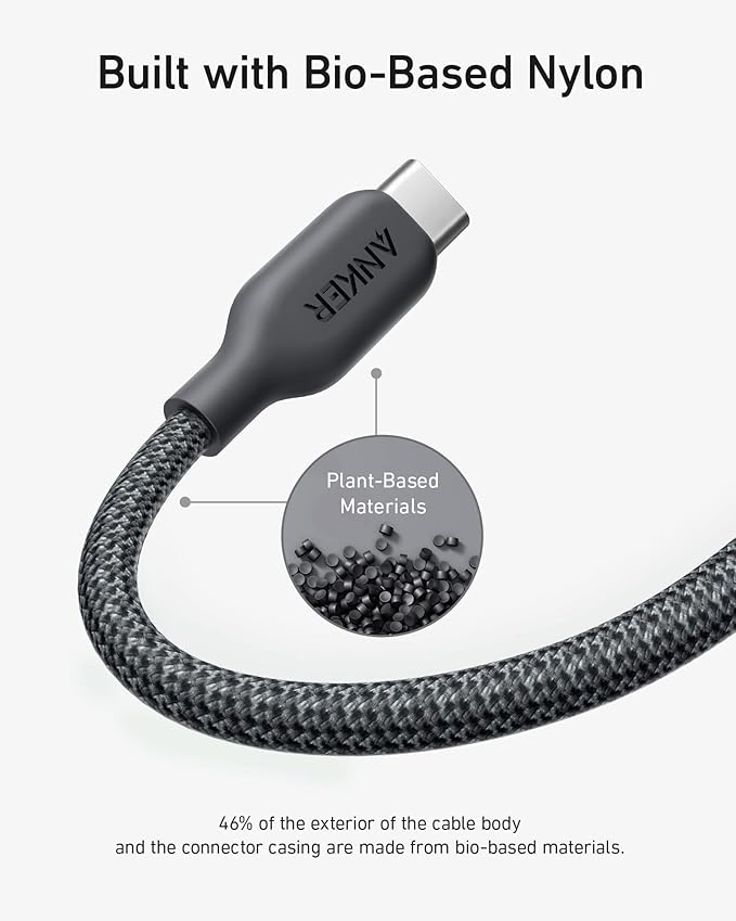 ANKER 544  USB C Cable, 240W Bio-Braided