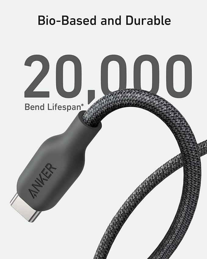 ANKER 544  USB C Cable, 240W Bio-Braided