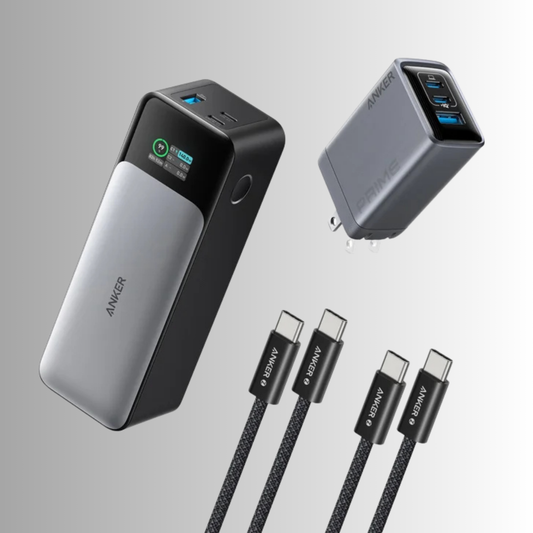 PACK ANKER PRIME (powerbank anker 737 140W + anker prime 100W charger + 2 anker zolo cables)