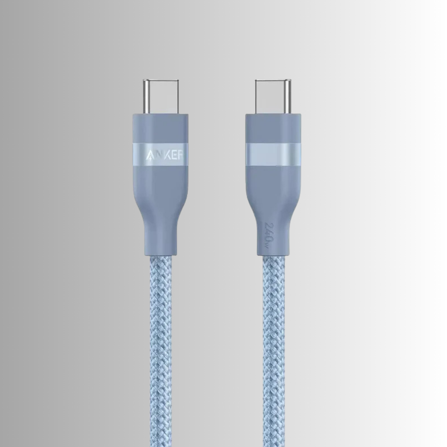 Anker USB-C to USB-C Cable (3 ft  240W, Upcycled-Braided)