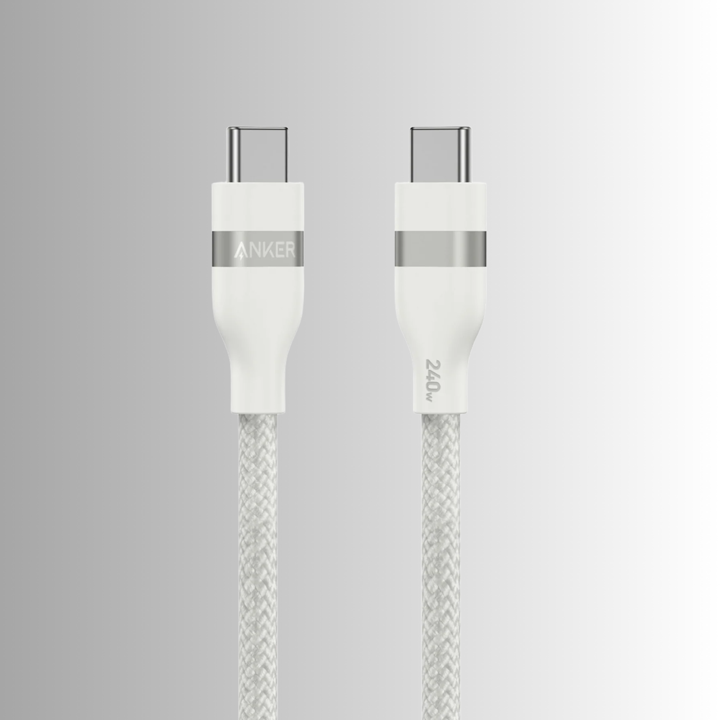 Anker USB-C to USB-C Cable (3 ft  240W, Upcycled-Braided)